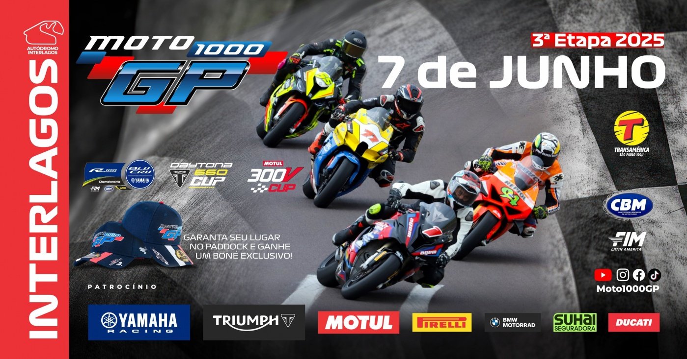 WORLD GRAND PRIX 2025　3rd MOTO1000GP | 3ª ETAPA | TEMPORADA 2025 | INTERLAGOS em São Paulo