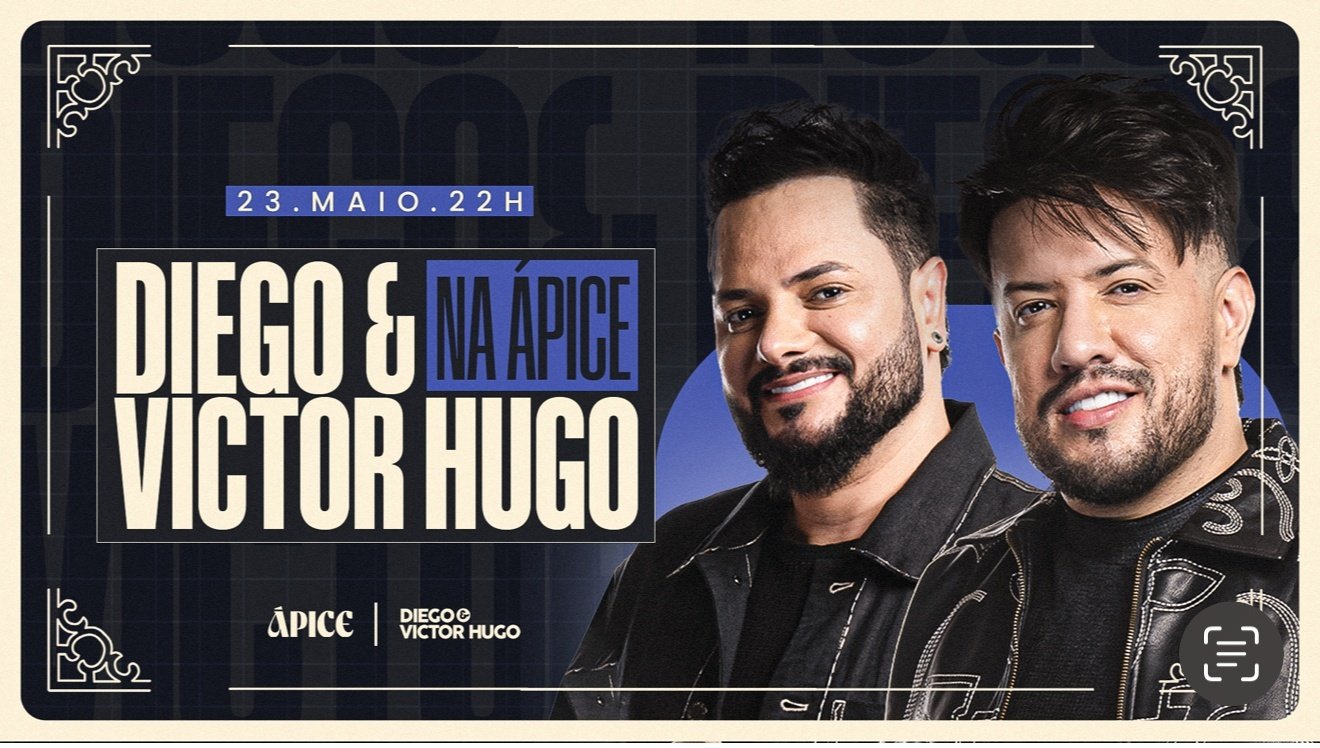 23.05 | Diego & Victor Hugo na Ápice | Ápice em Brasília - Sympla