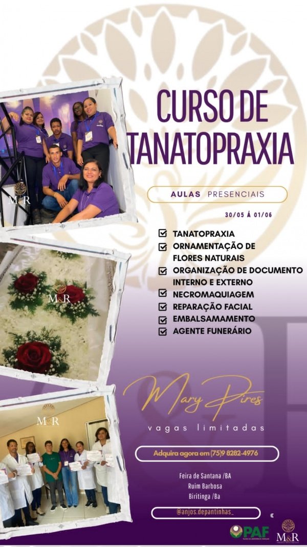 Curso de Tanatopraxia em Biritinga - Sympla