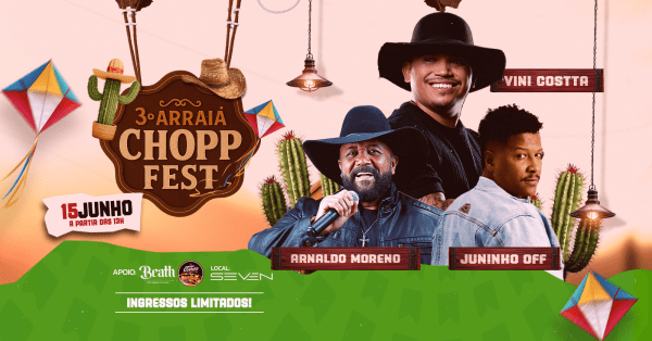 Banner 3º Arraiá Chopp Fest