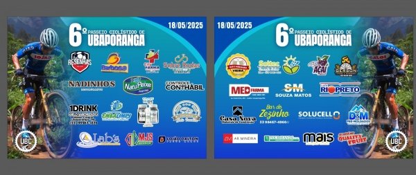Banner 6° Passeio Ciclístico de Ubaporanga
