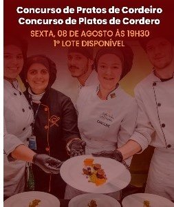 Banner CONCURSO DE PRATOS A BASE DE CORDEIRO