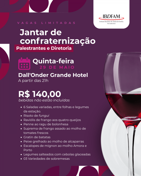 Banner Jantar de confraternização