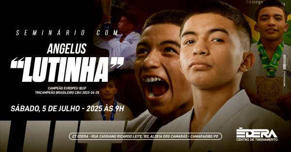 Banner BJJ CAMP - Angelus "Lutinha" França | CT ÉDERA - 05 JULHO 2025