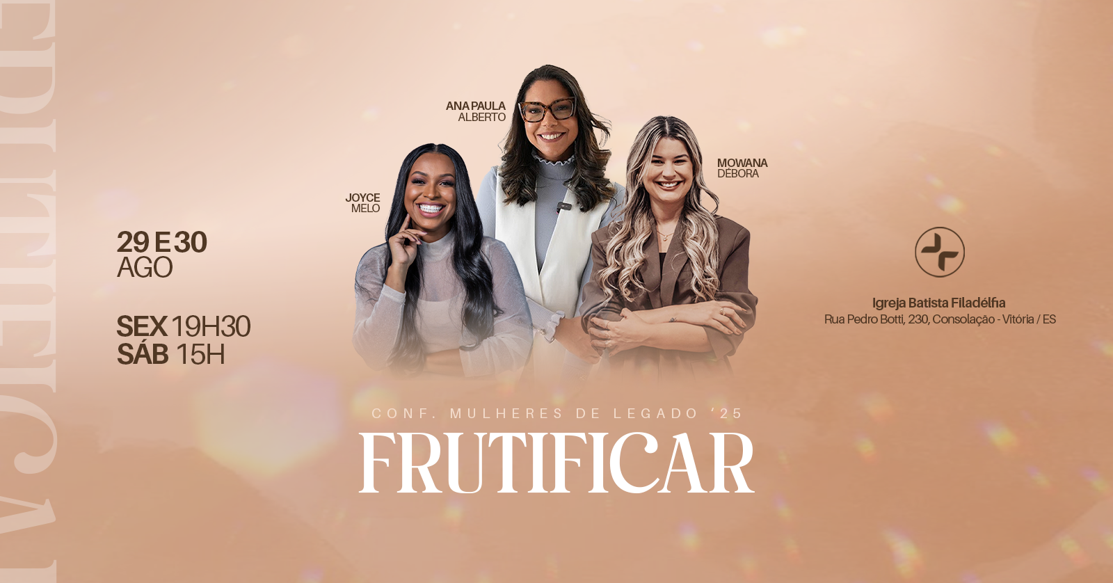 FRUTIFICAR | CONFERÊNCIA MULHERES DE LEGADO 2025