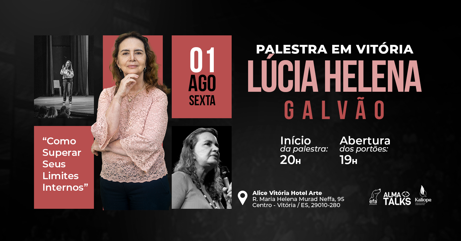 Lúcia Helena Galvão em Vitória - Palestra Como Superar Seus Limites Internos
