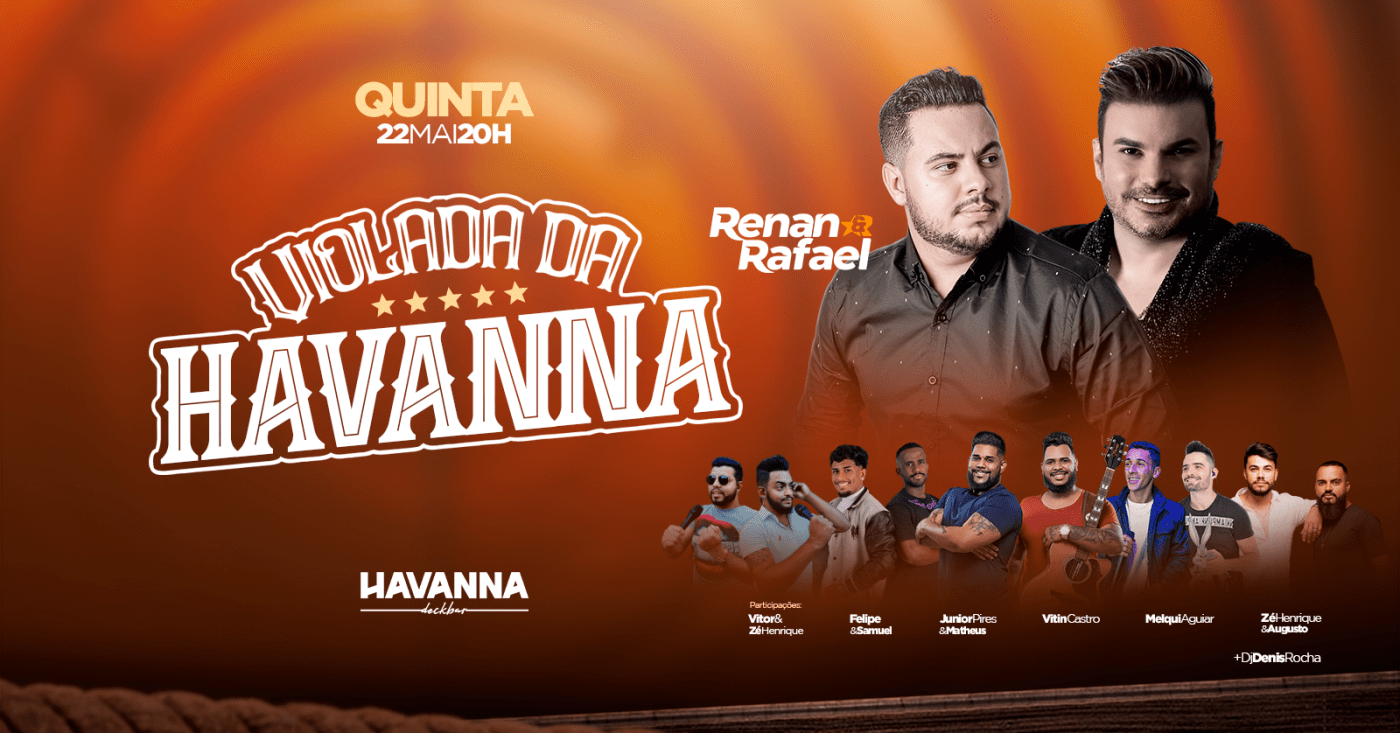 VIOLADA DA HAVANNA - 22/05 ás 20h em Contagem - Sympla