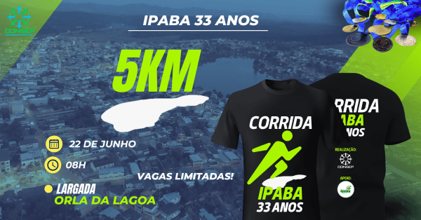 Banner CORRIDA 33º ANIVERSÁRIO DE IPABA