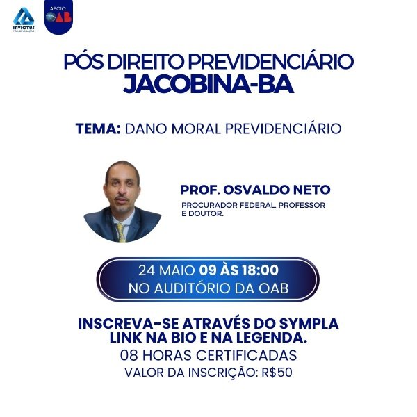 Banner AULA CERTIFICADA - DANO MORAL PREVIDENCIÁRIO