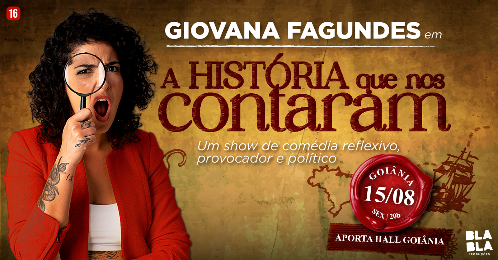 GIOVANA FAGUNDES - EM A HISTÓRIA QUE NOS CONTARAM - Goiânia