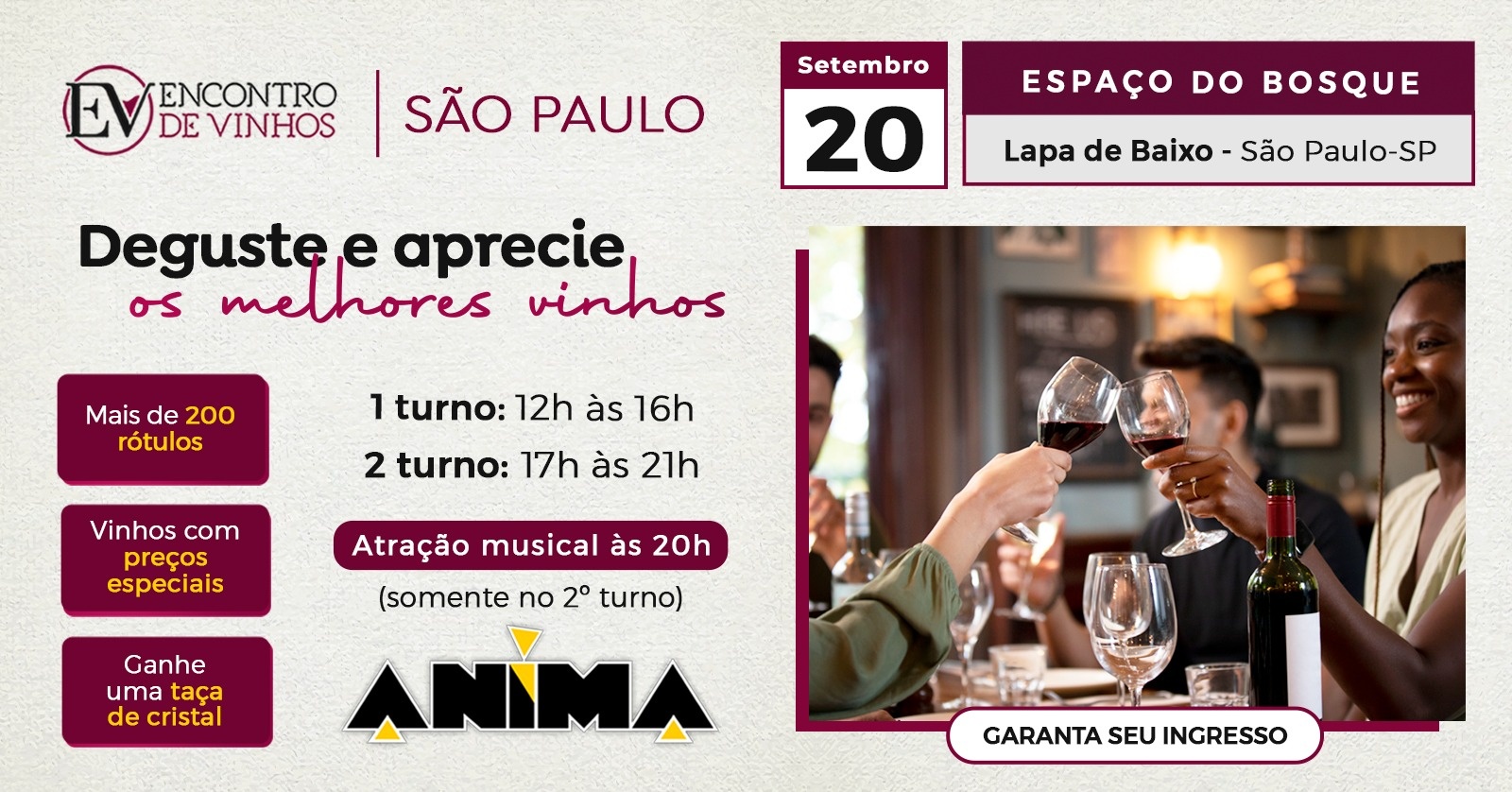 Encontro de Vinhos São Paulo - Setembro