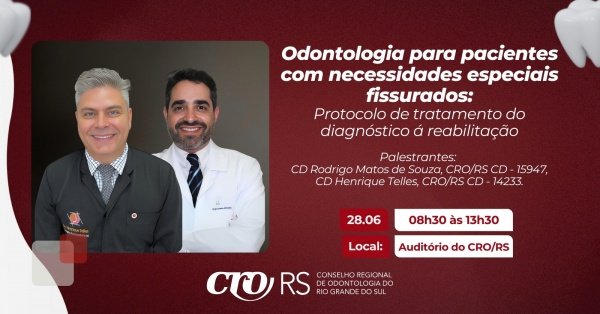Banner Evento PRÉ-COPERGS: Odontologia para pacientes com necessidades especiais fissurados