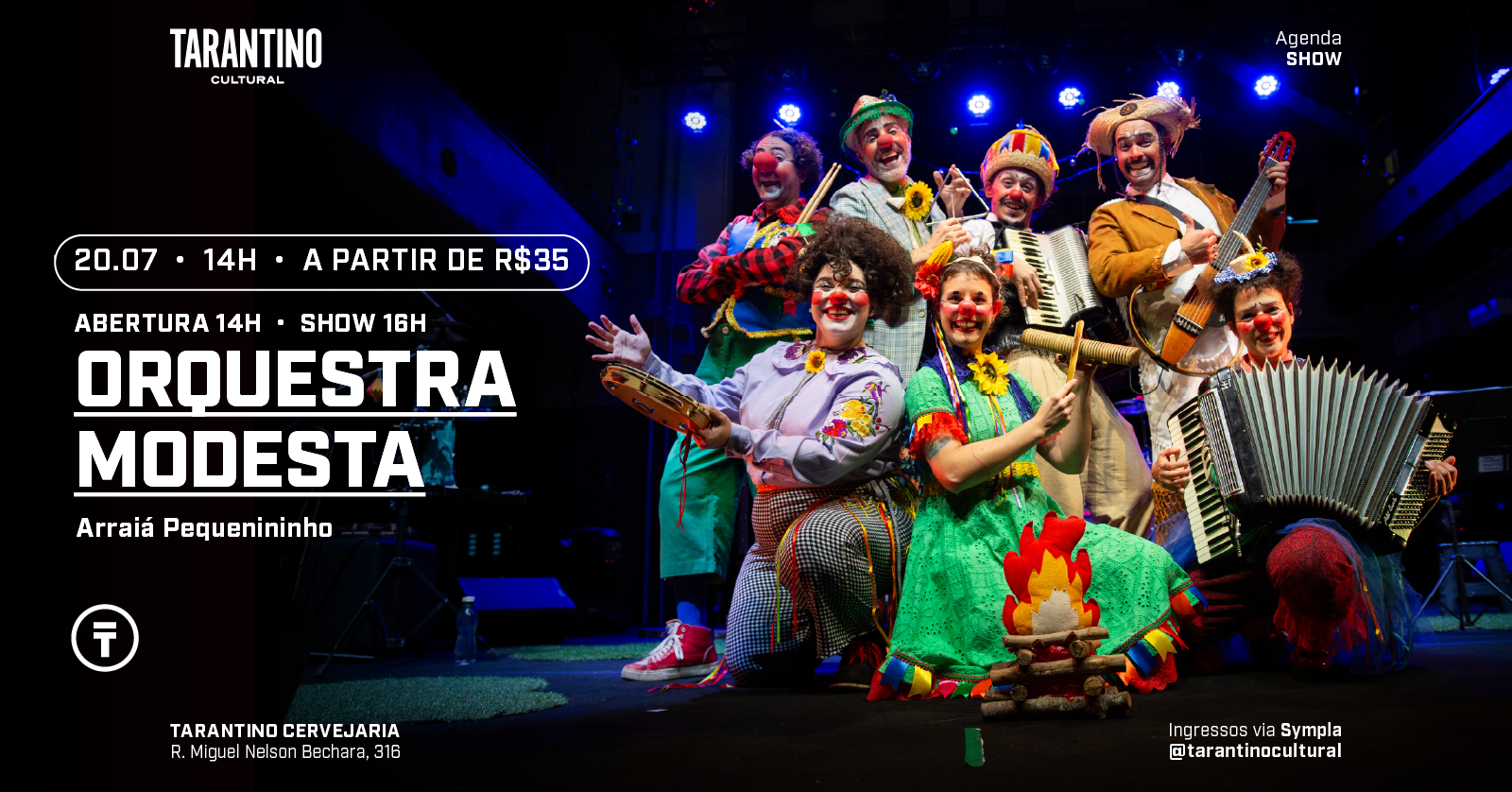 Orquestra Modesta - Arraiá Pequenininho em São Paulo - Sympla