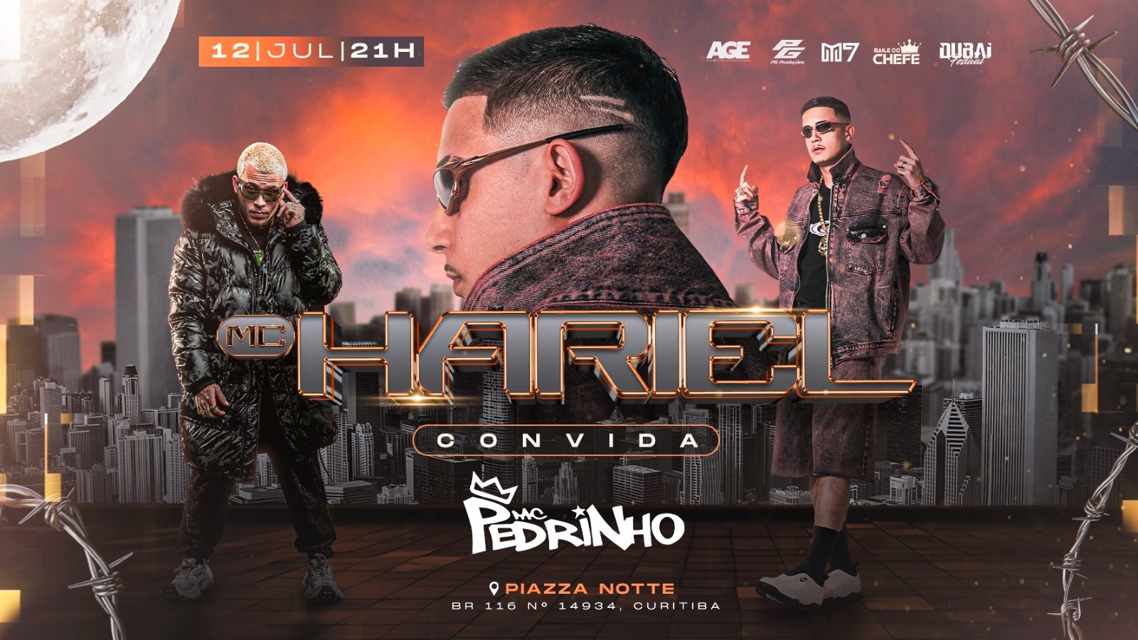Mc Hariel Convida Mc Pedrinho no Piazza Notte em Curitiba