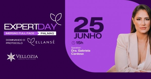 Banner EXPERTDAY - Dominando o protocolo Ellansé com Dra. Gabriela Cardoso