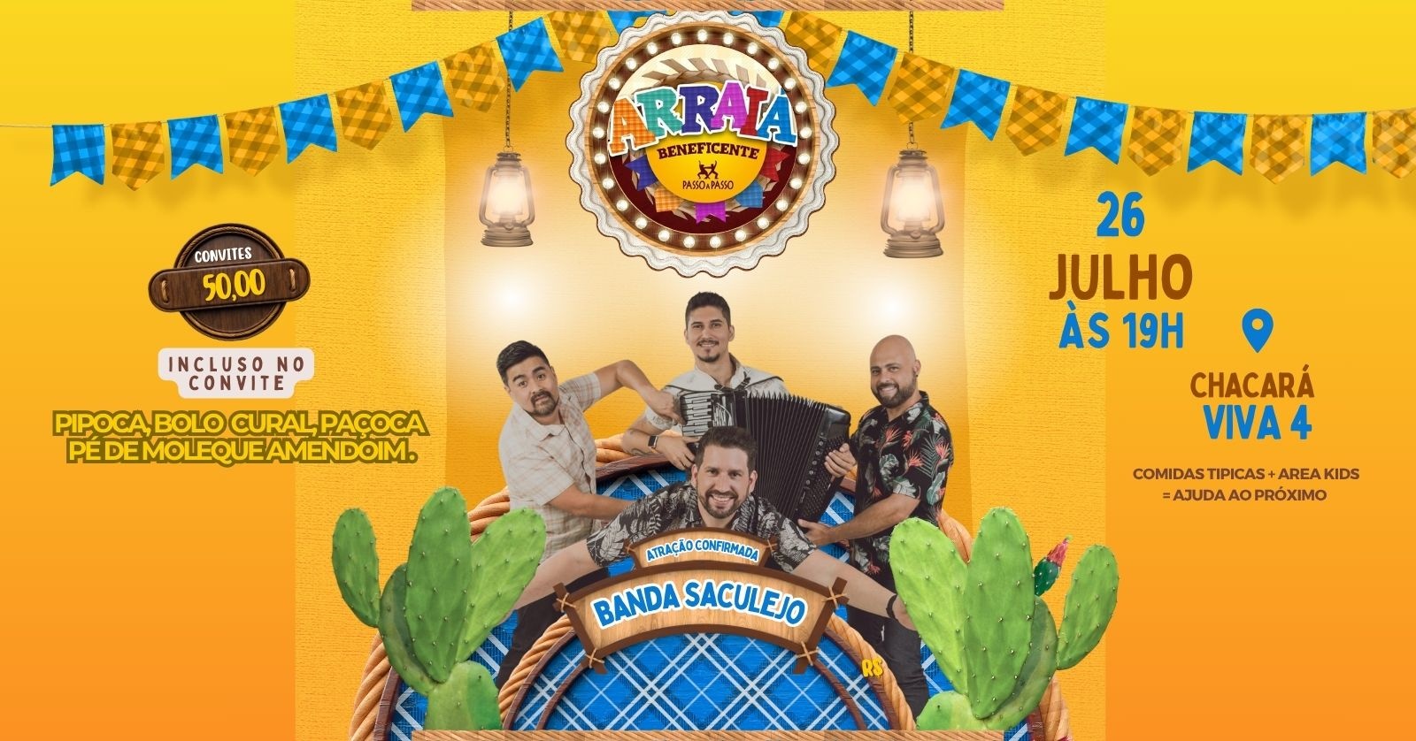 ARRAIÁ BENEFICENTE DA PASSO A PASSO