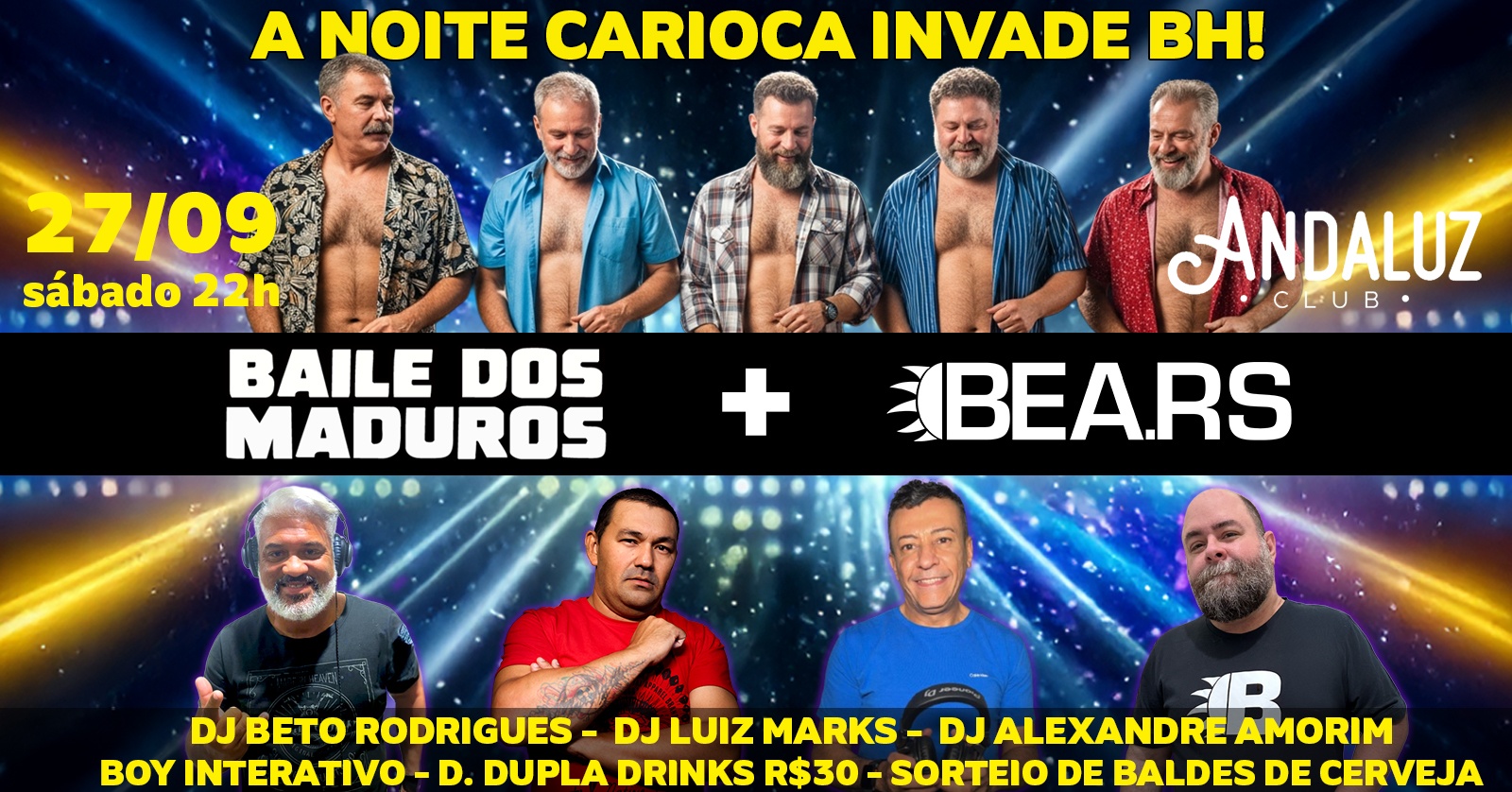 FESTA BAILEDOSMADUROS + BEARS CONEXÃO BH