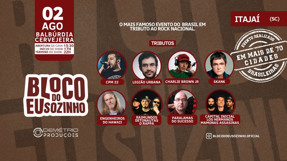 Bloco do Eu Sozinho em Itajaí/SC