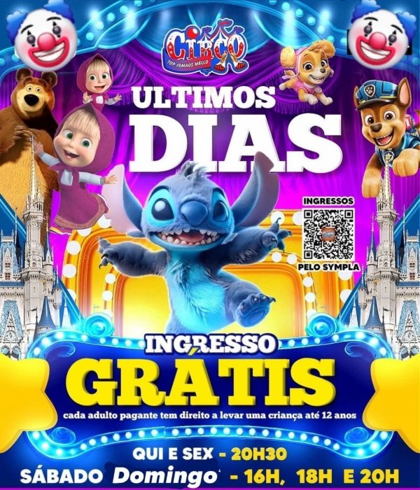Banner CIRCO TOP|SOROCABA|Sexta-feira às 20h30