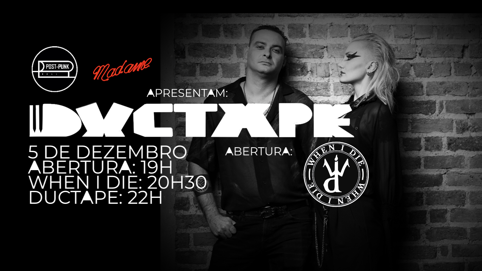 Post Punk Brasil apresenta: DUCTAPE (Turquia) 