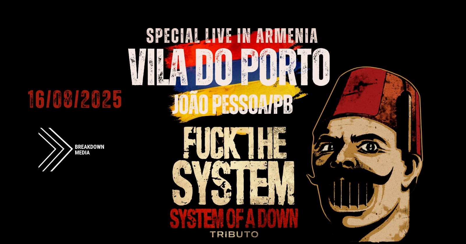 FUCK THE SYSTEM EM JOÃO PESSOA-PB | LIVE IN ARMÊNIA TOUR BRASIL 2025