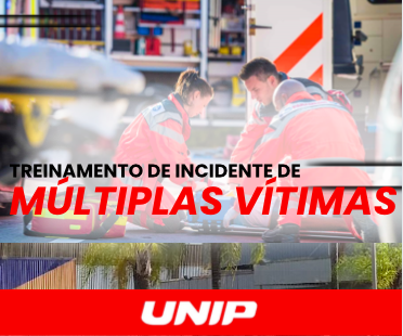 Banner Treinamento de incidente de Múltiplas Vítimas.