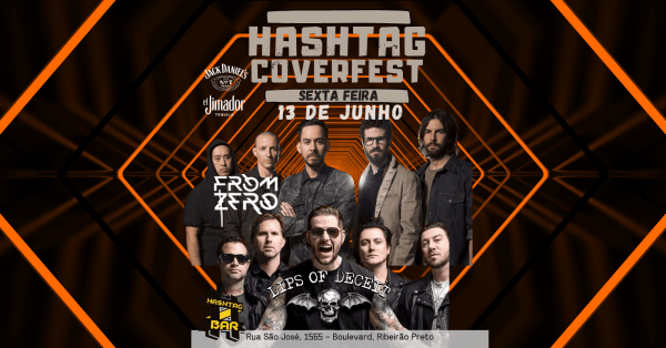 Banner AVENGED SEVENFOLD COVER - Banda LIPS OF DECEIT E FROM ZERO - Hashtag Cover Fest 13/06