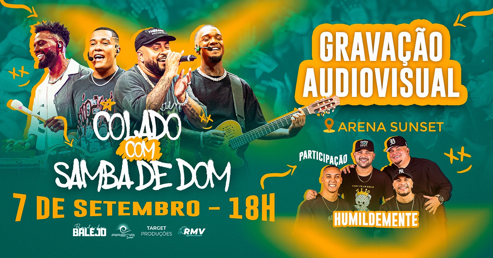 Gravação Colado com Samba de Dom em Campo Grande