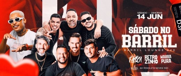 Banner SABADO NO BARRIL -LOUNGE 240- (14/06)