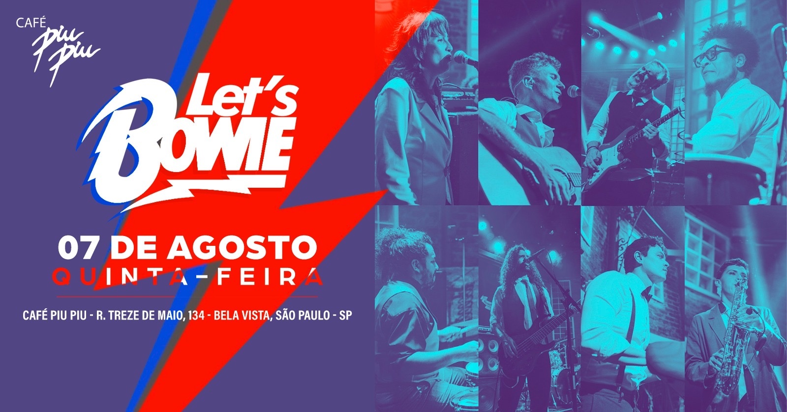 Festa de 4 anos da banda Let's Bowie