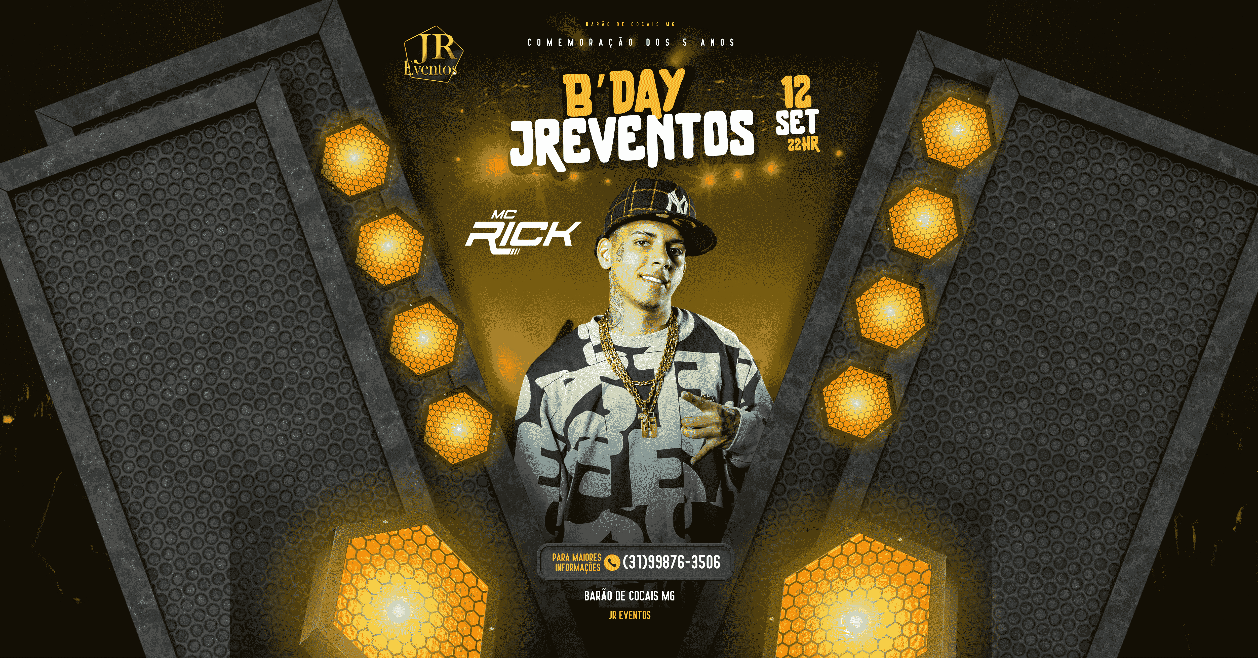 Bday JR Eventos Com MC Rick