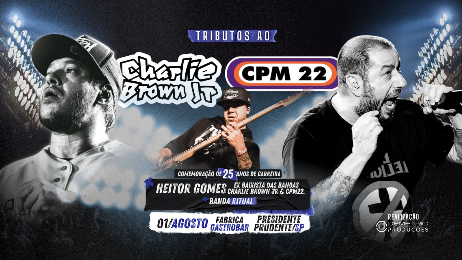 Tributo ao Charlie Brown Jr e Cpm 22 com Heitor Gomes - Presidente Prudente/SP