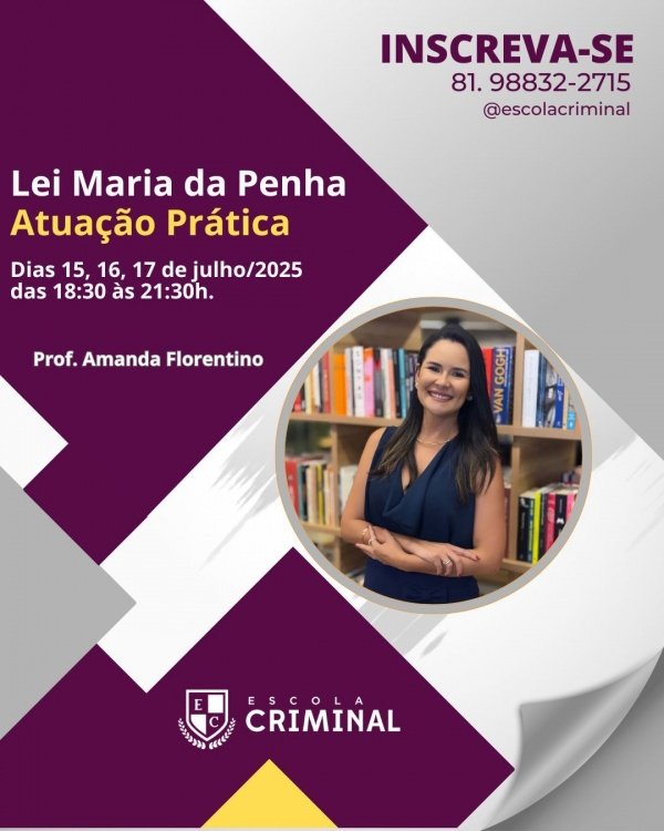 Banner LEI MARIA DA PENHA - ATUAÇÃO PRÁTICA
