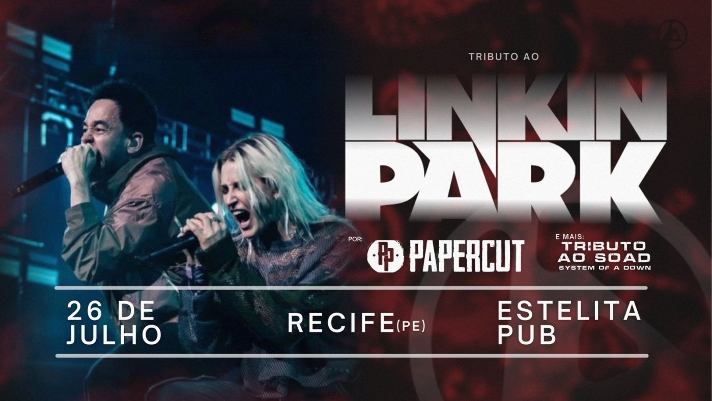 Tributo ao Linkin Park com a banda Papercut - Recife/PE em Recife