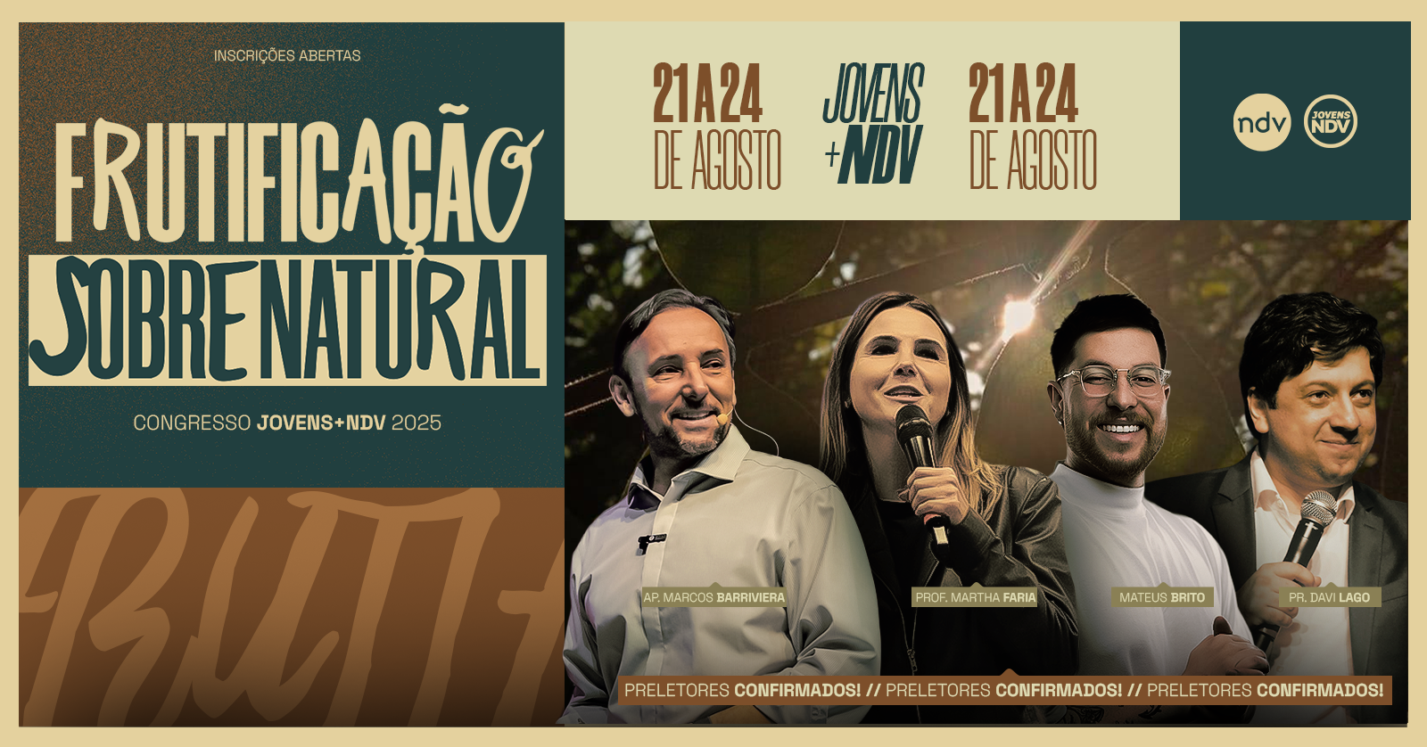 CONGRESSO NOVIDADE DE VIDA