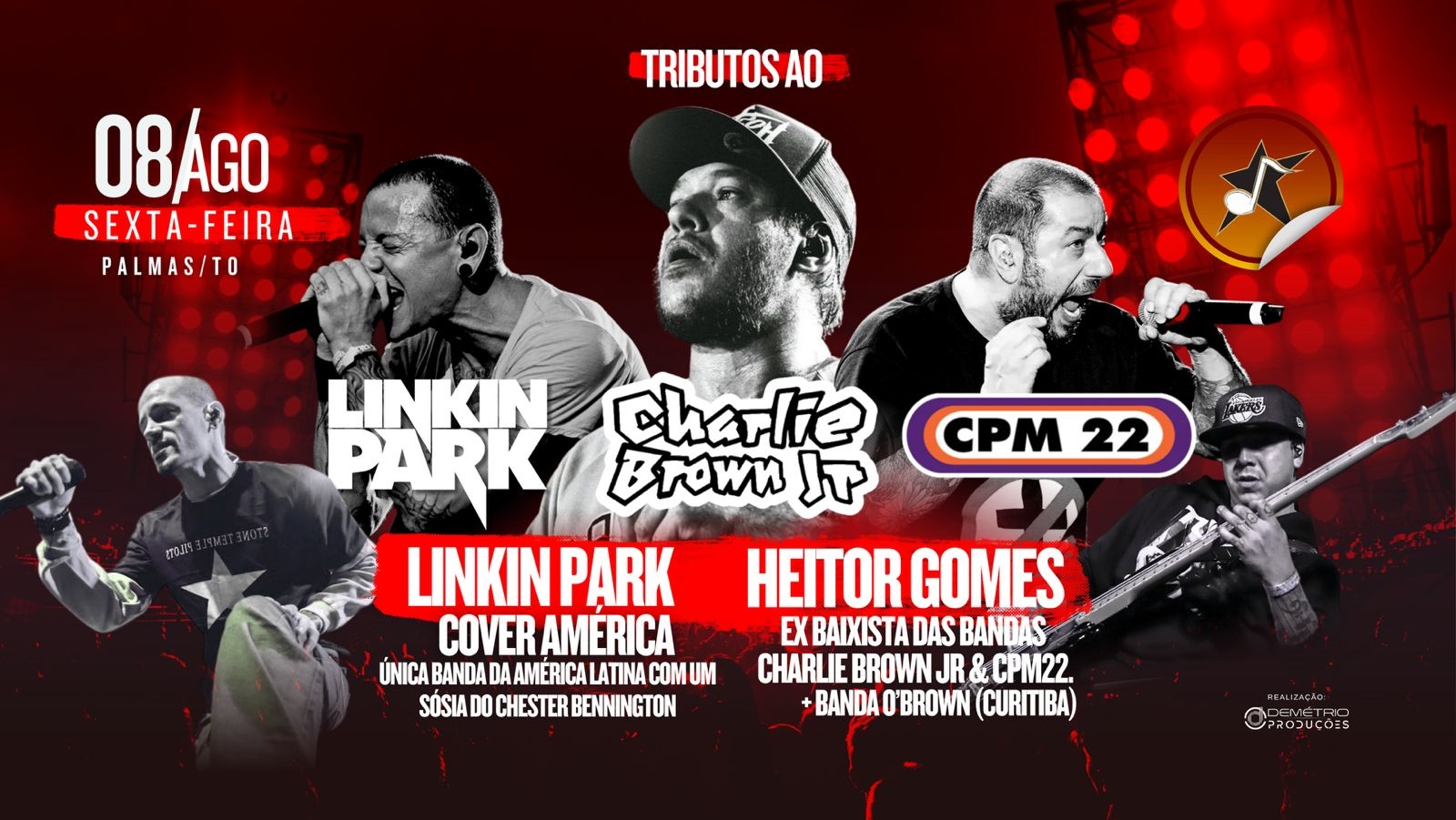 Tributo ao Linkin Park e Charlie Brown Jr - Palmas/TO