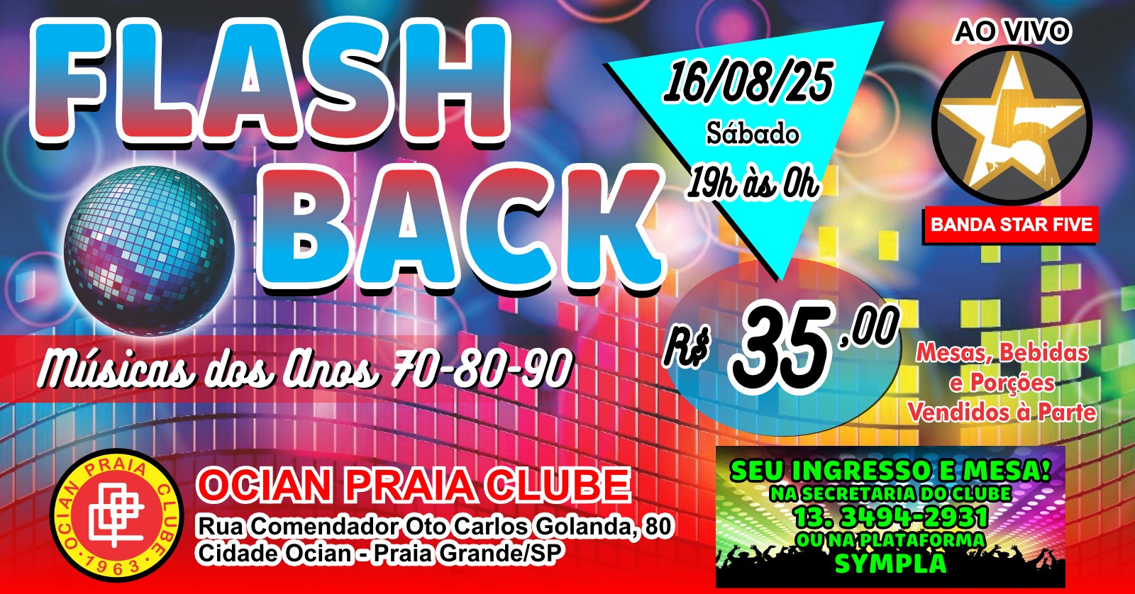 BAILE FLASH BACK ANOS 70  80 E 90 (BANDA AO VIVO)