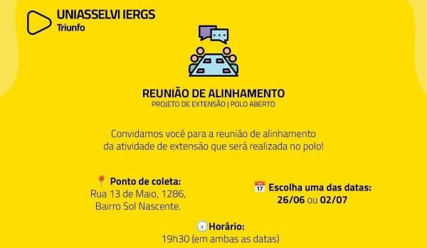 Banner Atividade de extensão Polo Aberto 40h
