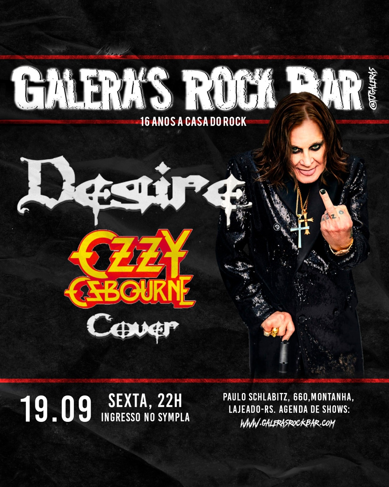 Desire - Ozzy Ozbourne Cover no Galera's!