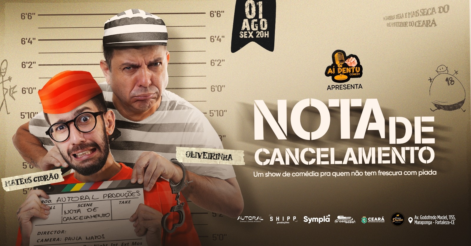 Nota de Cancelamento com Mateus Cidrão e Oliveirinha | 01/Ago | 20H
