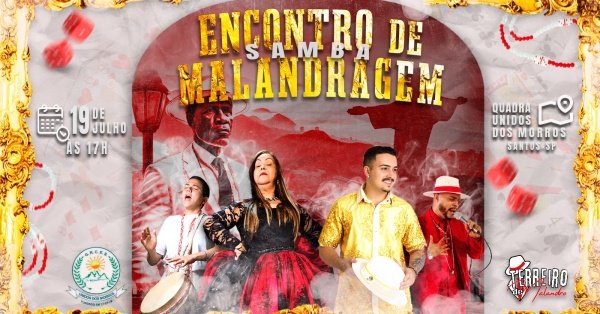 Banner Encontro de Samba Malandragem