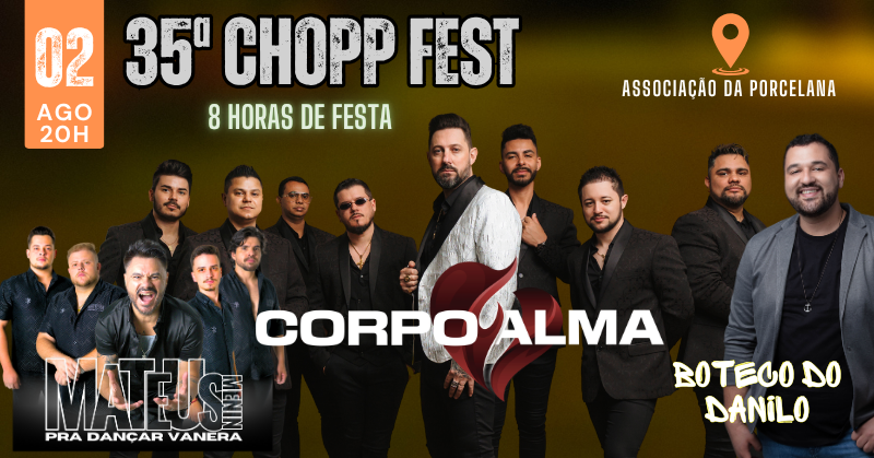 35ª Chopp Fest Pomerode - Corpo e Alma - Boteco do Danilo - Matheus Menin