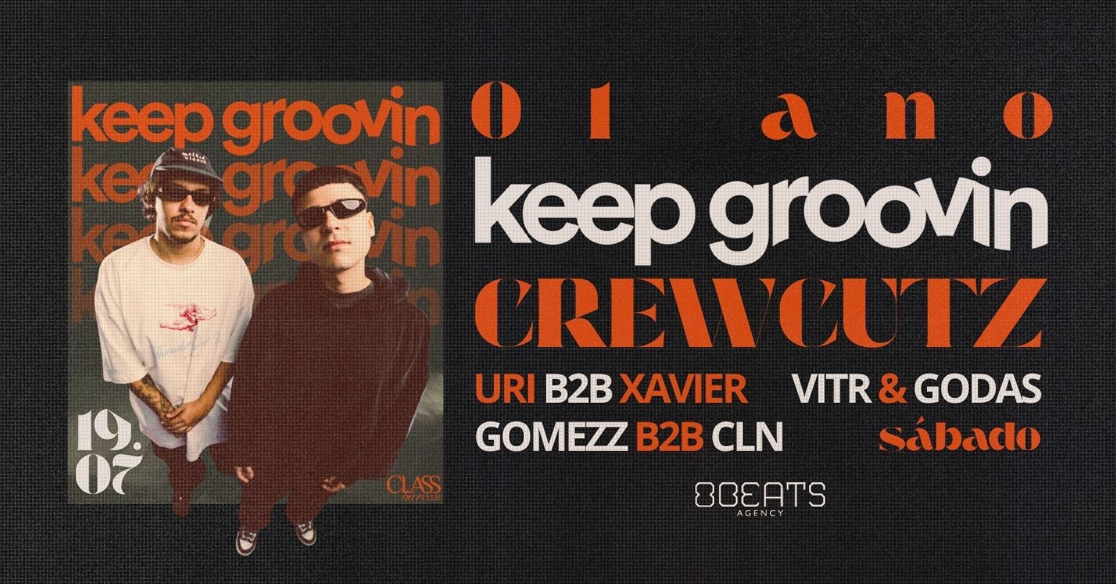 1 ANO KEEP GROOVIN apresenta CREWCUTZ