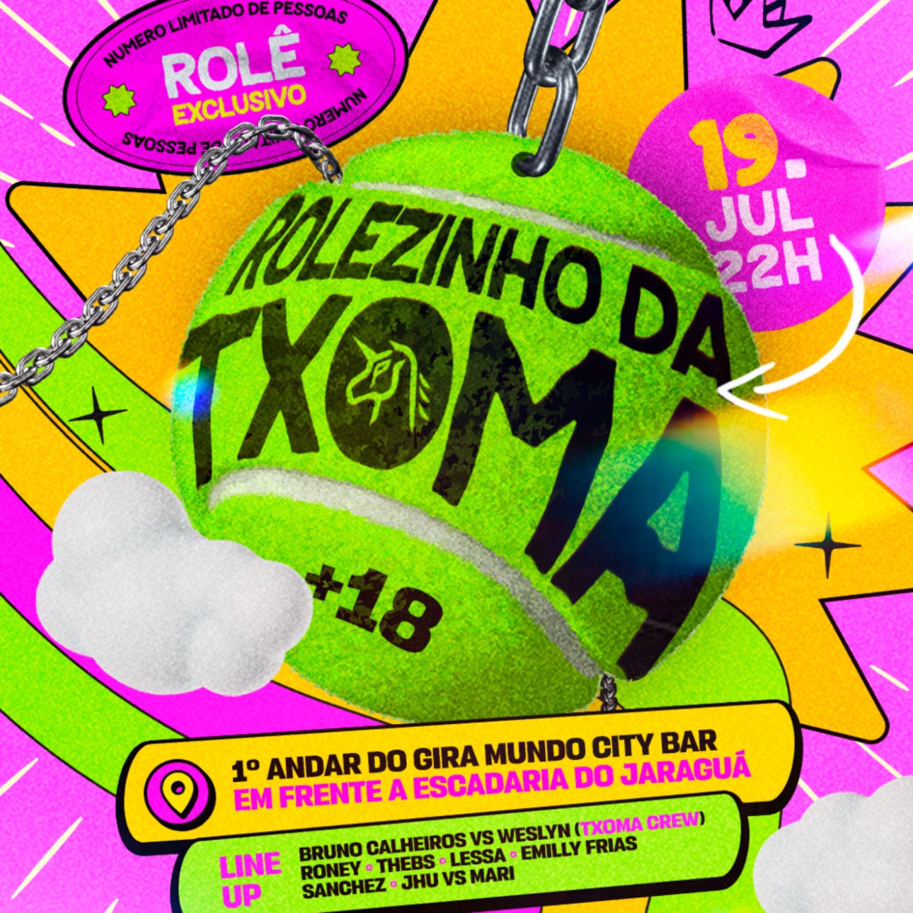 Rolezinho da TXOMA - no Gira Mundo City Bar (1º ANDAR) 19/07