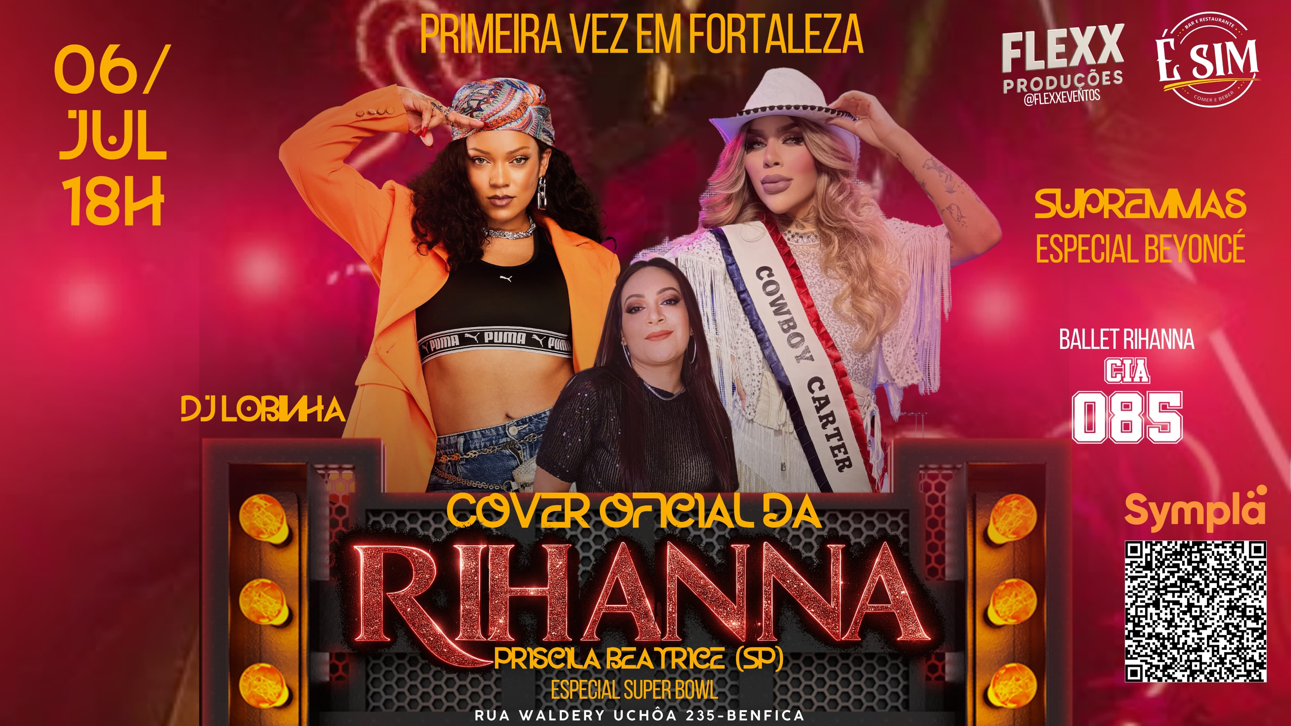 COVER OFICIAL RIHANNA (PRISCILA BEATRICE SP) + SUPREMMAS 10/10 19H