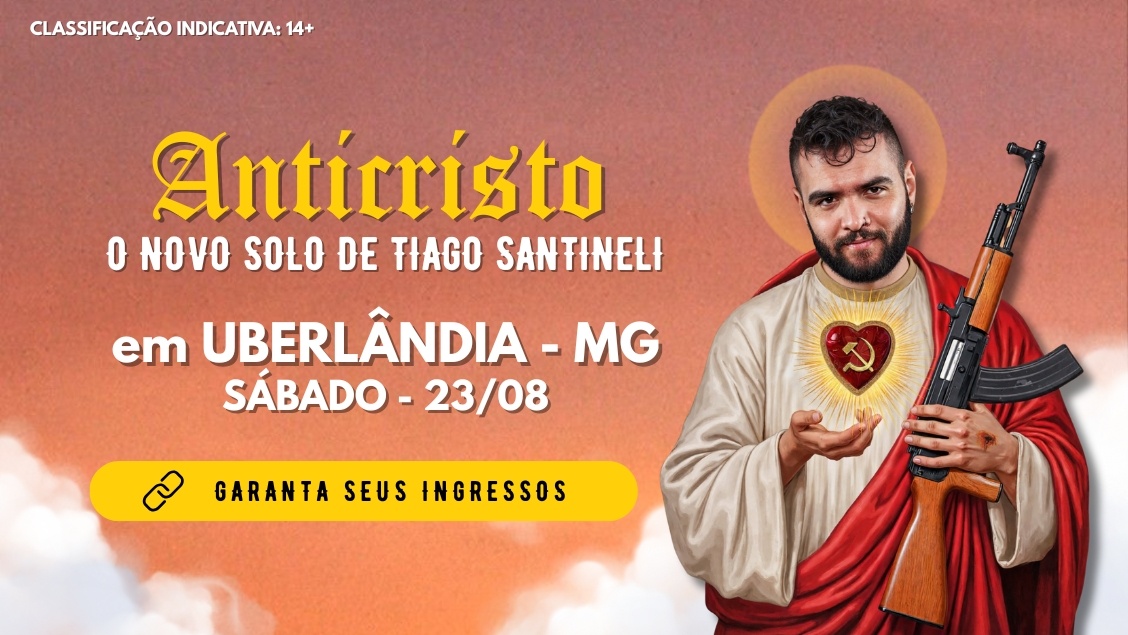 Tiago Santinelli em O AntiCristo sessão extra 18 horas