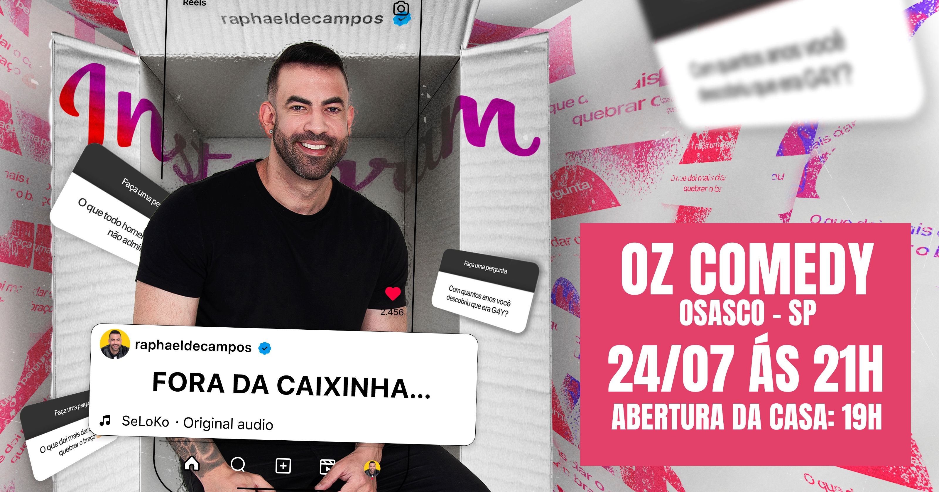 RAPHAEL DE CAMPOS EM OSASCO - FORA DA CAIXINHA