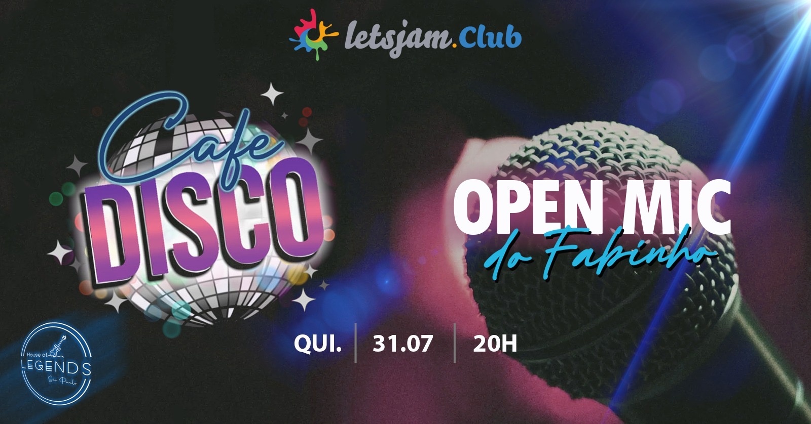 Banda Café Disco e Open Mic do Fabinho