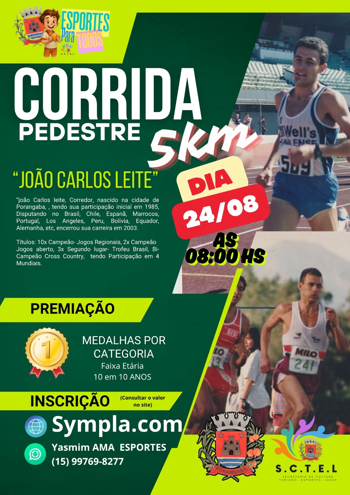 CORRIDA PEDESTRE JOÃO CARLOS LEITE PORANGABA SP