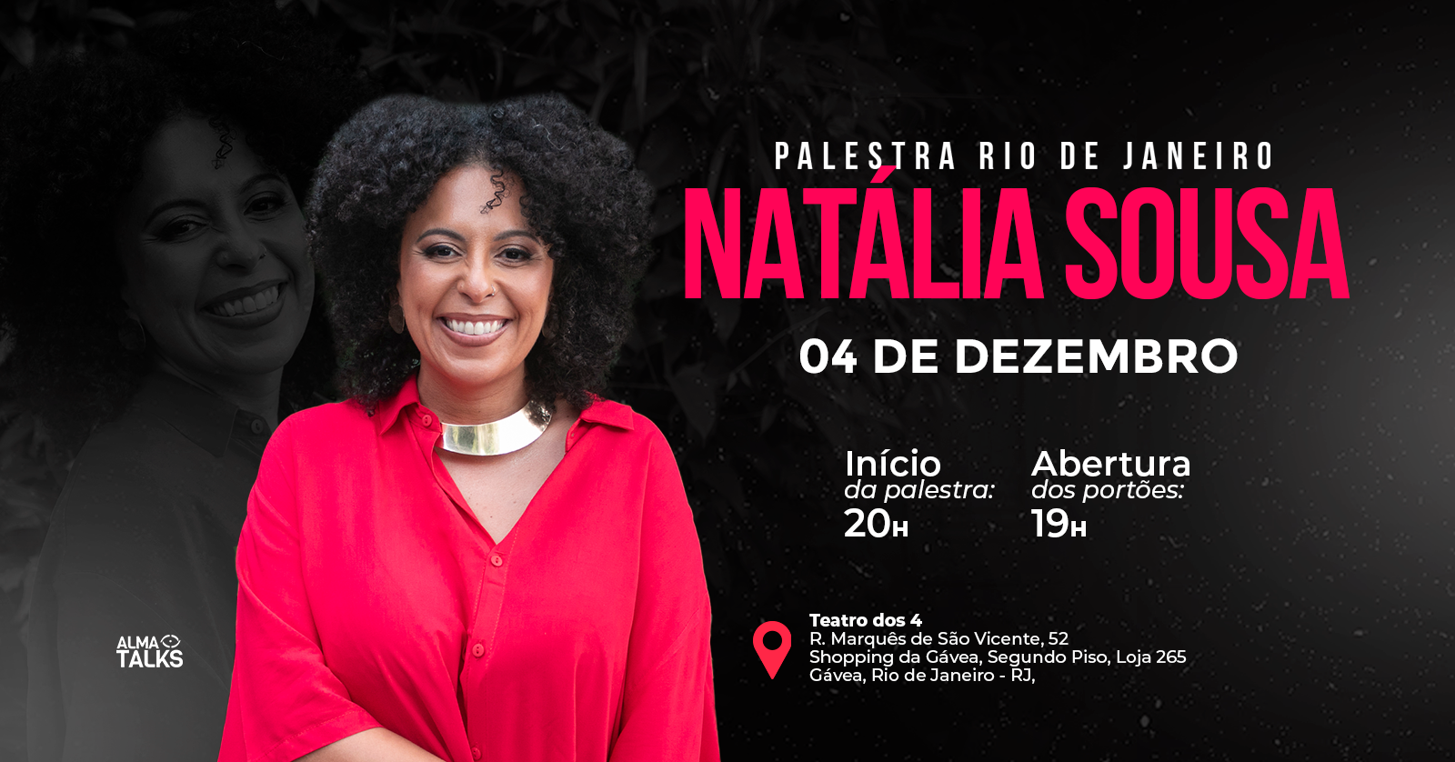 Natália Sousa no Rio de Janeiro - Palestra "Medo de Dar Certo"
